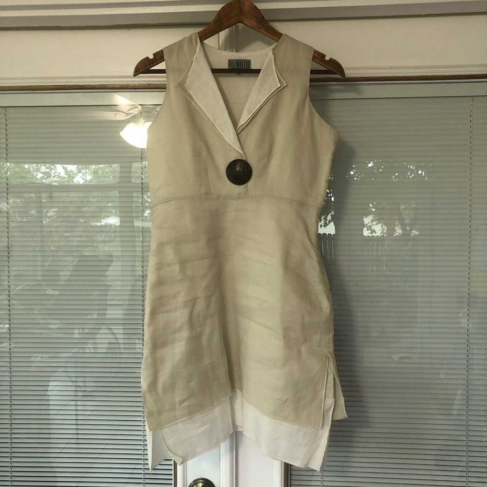 Cream Linen Dress by Nath